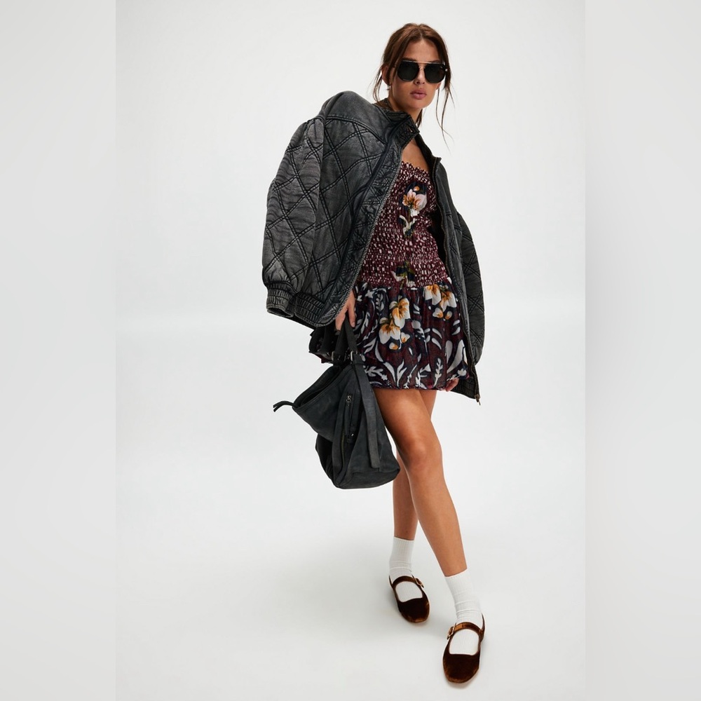 🔥 SOLD!! NWT FREE PEOPLE BALI AVELINE VELVET MINI DRESS